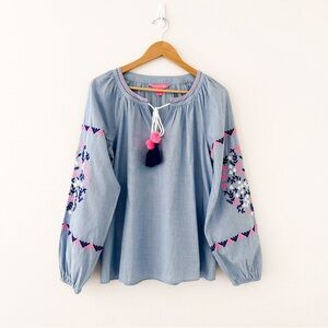 Lilly Pulitzer Chambray Keela Top